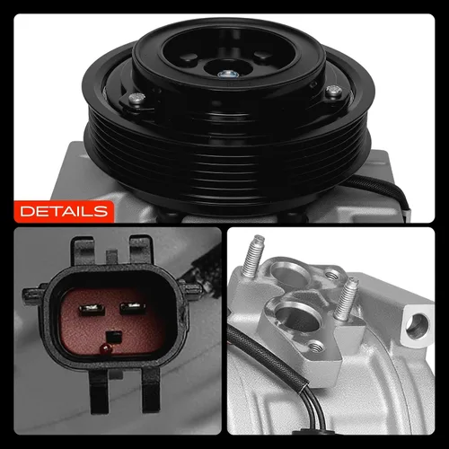 Vista 9 de A-Premium Compresor de aire acondicionado con embrague compatible con Jeep Para Jeep Liberty 2.8L 2005-2006