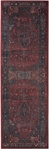 Vista 36 de SUPERIOR Medallion - Alfombra lavable, respaldo de algodón, alfombra para mesa de comedor, alfombra para vestíbulo, de fácil cuidado, alfombra Negro