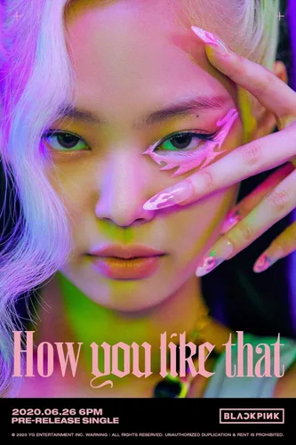 Vista 5 de BlackPink How You Like That 1p Póster plegado en paquete+132p PhotoBook+1p Post+1p Polaroid+Seguimiento Kpop sellado
