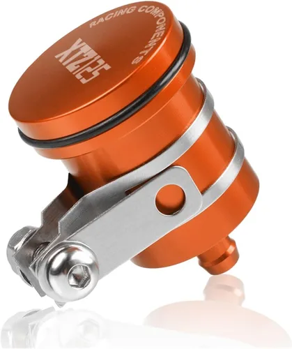 Vista 4 de DOLOX Vaso de aceite para Yamaha XTZ125 2003-2016 XTZ 125 2004 2005 2006 2007 2008 2009 10 10 Depósito de líquido de freno trasero Depósito de Negro