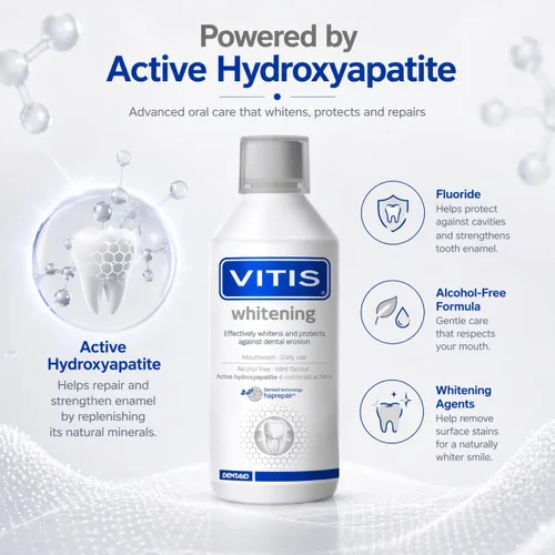 Vista 3 de Vitis Enjuague bucal blanqueador 16.9 fl oz