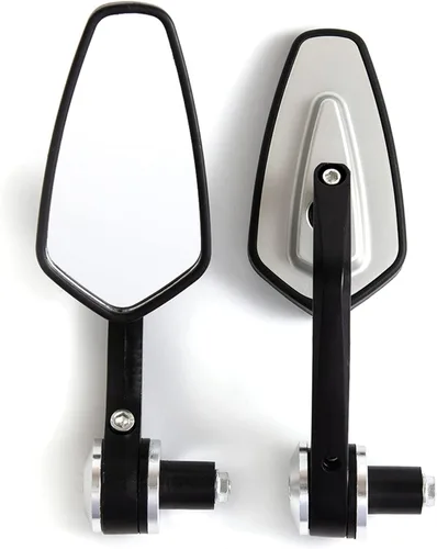 Vista 7 de SCUUBE Universal Motorcycle Rear View Mirrors Bar End Side Mirror for Z800 Z900 ER6N ER6F FZ-09 MT-10 FZ-10 FJ-09 MT-25 FZ6 FZ8 GSXR600 7/8'' 22mm