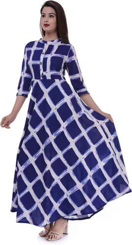 Vista 2 de Ramkudi Indian Checks - Camiseta de algodón para mujer