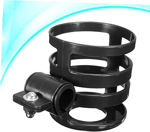 Vista 4 de 2 Pack Stroller Bottle Holder for Bicycles and Scooters Black