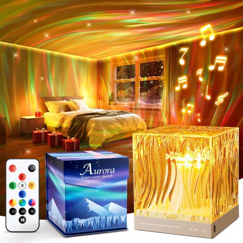 Vista 9 de Proyector de galaxia para dormitorio, ruidos blancos y proyector de luz nocturna Bluetooth, proyector de techo de cobertura completa de 360°