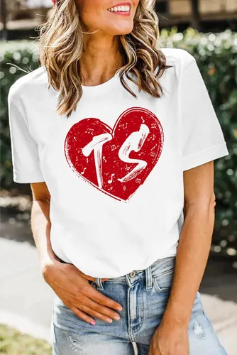 Vista 2 de MAIHUN Camisetas de concierto para mujer, camiseta de música country con texto "I Love TS", de manga corta, para fanáticos