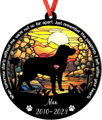 Vista 114 de Adorno personalizado para atrapasoles de sabueso afgano, adorno de Navidad de sabueso afgano – Regalo para perro amante, sabueso afgano