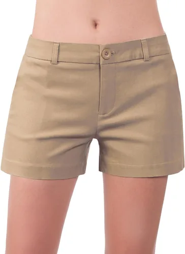 Vista 4 de MixMatchy Pantalones cortos casuales con puños y bolsillos para mujer