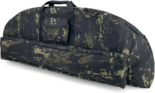Vista 10 de Estuche de arco compuesto Estuche acolchado de lazo suave Bolsa de transporte de lazo ligero con bolsillo de flecha
