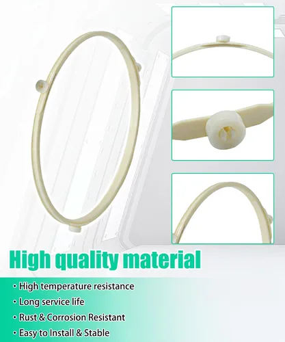 Vista 4 de 00641855 Soporte de bandeja giratoria para microondas con anillo de rueda de rodillo compatible con microondas BoschGaggenauThermador - Reemplaza