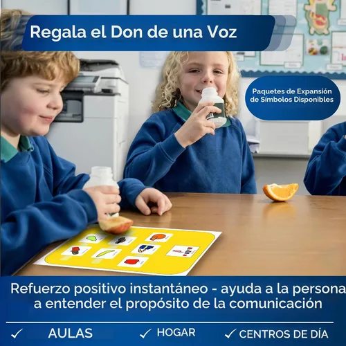 Vista 2 de Tablero de elección de aperitivos, comunicación no verbal A4 para niños