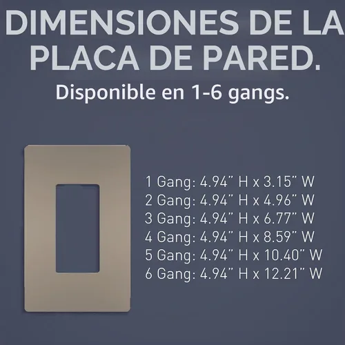 Vista 4 de Pass & Seymour RWP26WCC10 - Plato de pared, plástico, 0.04 onzas (1 gramo), color blanco, RWP26NICC6
