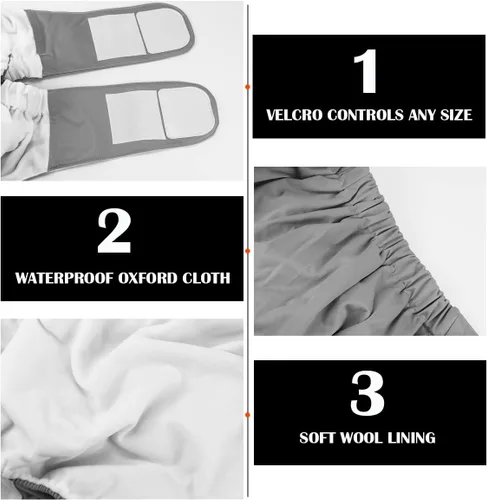 Vista 2 de FERCAISH Pañal de tela reutilizable para adultos, lavable e impermeable, protección contra la incontinencia de ancianos, ropa interior con máxima