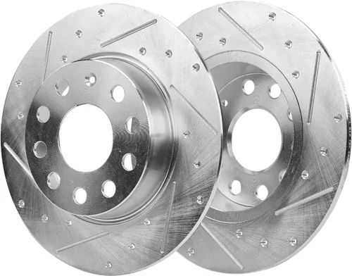 Vista 203 de Detroit Axle - Rotores de freno delantero para 04-13 Mazda 3 Rotores de frenos de disco 06-15 Mazda 5 Reemplazo: Rotor regular delantero de 11.81