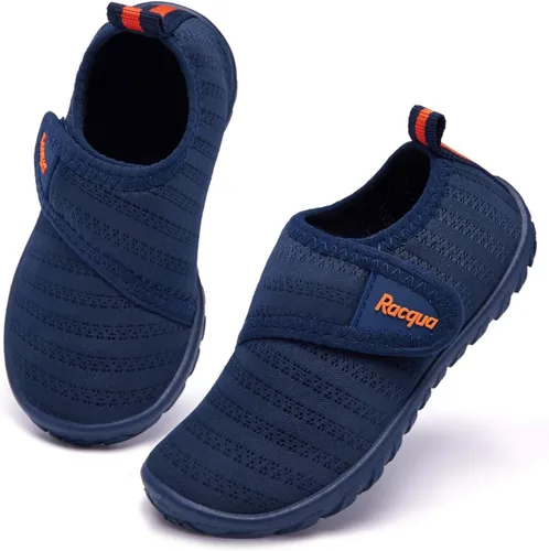 Vista 2 de Racqua Baby Todder Water Shoes Boy's Girl's Quick Dry Barefoot Shoes Non-Slip Swim Pool Aqua Shoes(BabyToddler)