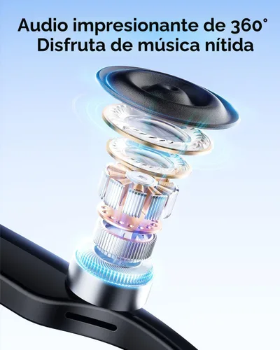 Vista 6 de XO Simple is Beauty Gafas inteligentes con Bluetooth, micrófono y altavoces incorporados, gafas de sol inalámbricas inteligentes con auriculares