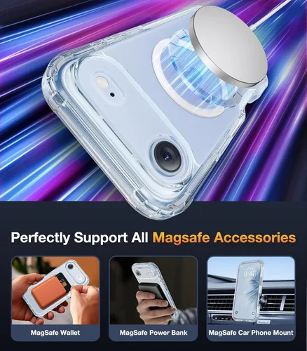 Vista 660 de DIACLARA - Funda transparente compatible con iPhone XR 6.1 pulgadas 2018