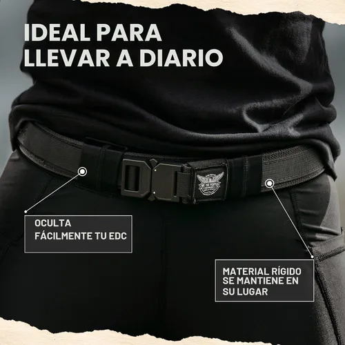 Vista 6 de We The People Holsters - Cinturón táctico para pistola con hebilla de talón - Cinturón táctico para transporte oculto