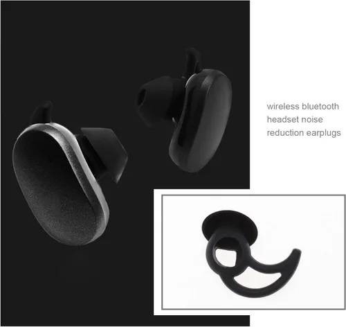 Vista 3 de Create idea 3 pares de fundas de silicona para los oídos, cintas elásticas para las orejas con alas compatibles con Bo-se QuietComfort y auriculares