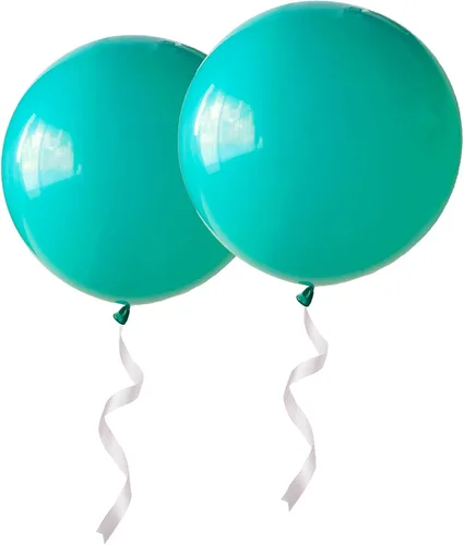 Vista 28 de Globos redondos gigantes de 36 pulgadas, paquete de 6 globos de látex negros para sesiones de fotos, bodas, baby shower, decoraciones de fiesta