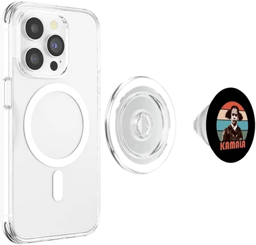 Vista 4 de Kamala Harris Girl Retro Vintage Black History Black Women PopSockets MagSafe PopGrip for iPhone