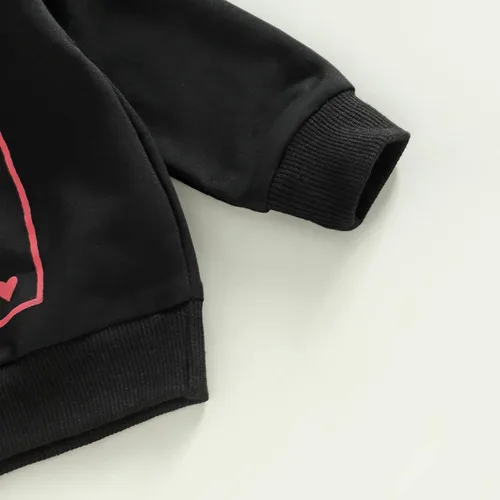 Vista 5 de Karuedoo Conjunto de sudadera con cuello redondo y pantalones deportivos para el día de San Valentín