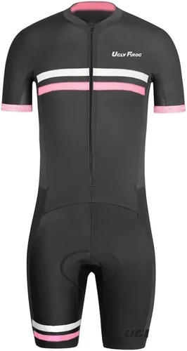 Vista 45 de UGLY FROG Traje de triatlón para hombre de manga corta Jersey de piernas cortas Skinsuit Tri Kit Ciclismo Skinsuit Team Bike Ropa