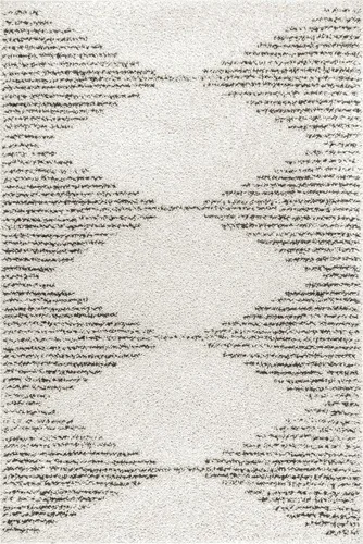 Vista 7 de nuLOOM Scarlette - Alfombra abstracta de diamante, 4 x 6, color blanco roto