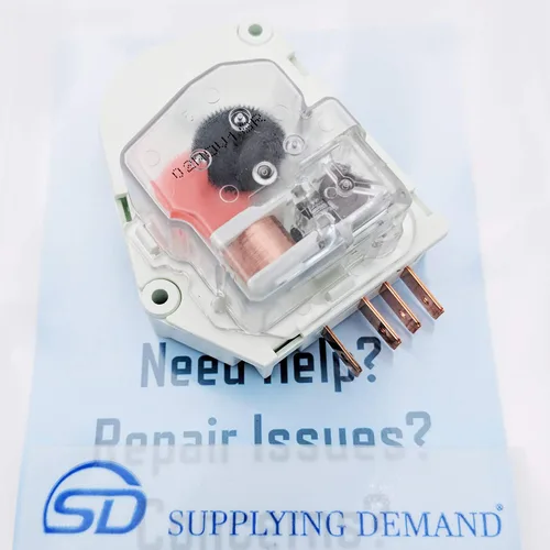 Vista 2 de Supplying Demand 241705102 4378243 Reemplazo del temporizador de descongelación del refrigerador Blanco