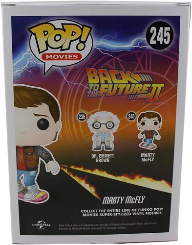Vista 5 de Funko POP Movies Volver al futuro 2 Figura de vinilo exclusiva de Marty McFly en Hoverboard