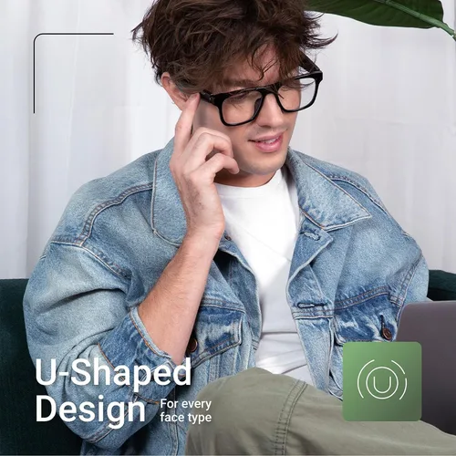 Vista 6 de Gafas inteligentes SKCT, lentes de sol de audio Bluetooth, llamadas manos libres, audio al aire libre, encendido y apagado automático, lentes