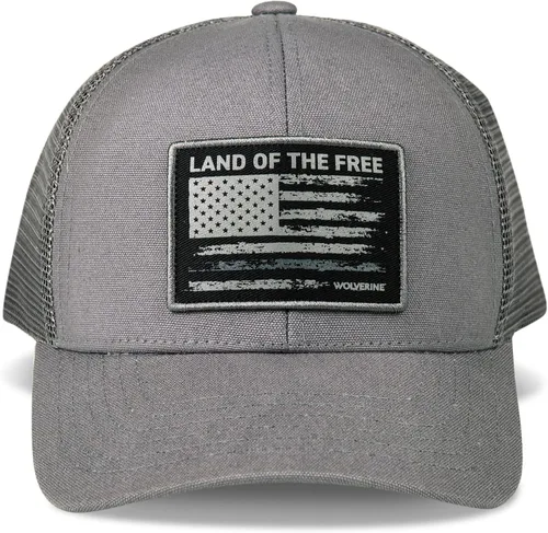 Vista 15 de Wolverine Gorra Trucker Parte trasera de malla Snapback Ajustable Resistente Duradero Workwear 1883 - Oliva negra