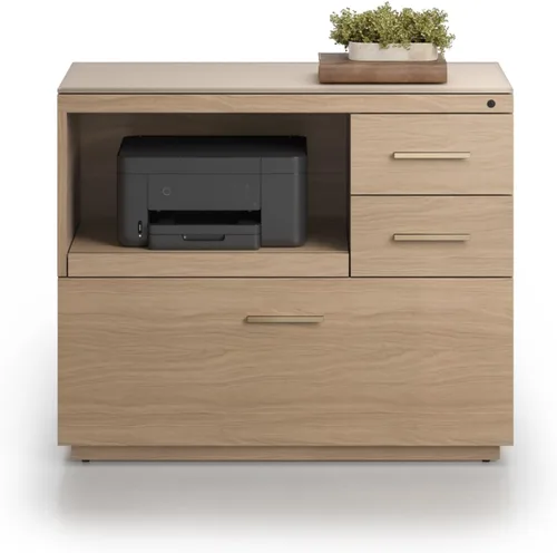 Vista 5 de BDI Furniture - Sequel Studio - Armario multifunción 6617 (Bronce/Duna, Nogal Neo)