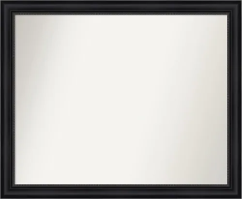 Vista 401 de Amanti Art Espejo personalizado, espejo de baño negro Astor, espejo de pared o espejo de tocador de baño sobre el fregadero (25 x 25 pulgadas)