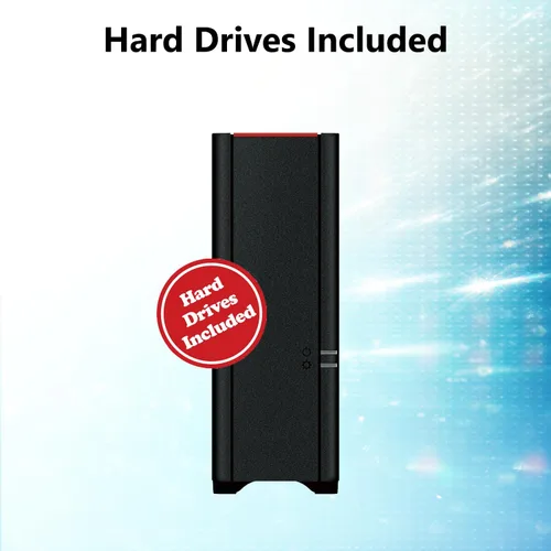 Vista 5 de BUFFALO LinkStation 210 2TB 1-Bay NAS Almacenamiento conectado en red con discos duros HDD incluidos Almacenamiento NAS que funciona como nube