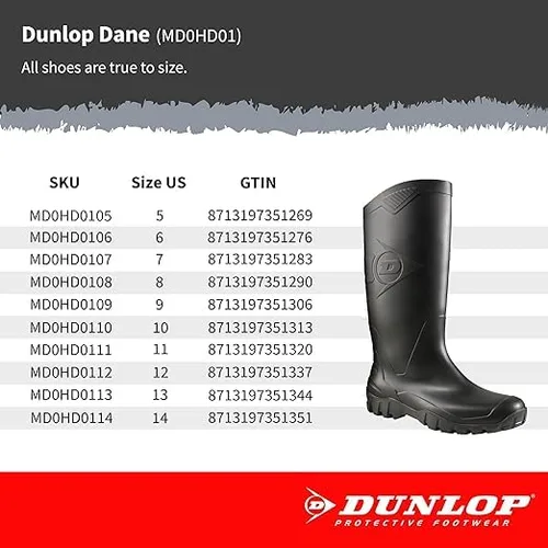 Vista 6 de Dunlop Botas de lluvia protectoras para hombre, color verde, talla 11 de EE. UU