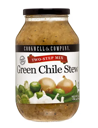 Vista 2 de Texas Two Step Mix, estofado de chile verde, 2 frascos de vidrio de 33 onzas (33.02 oz) cada uno