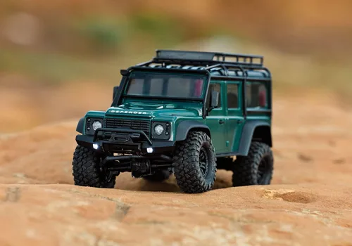 Vista 7 de Traxxas TRX-4M Land Rover Defender 1/18 escala 4X4 oruga (verde)