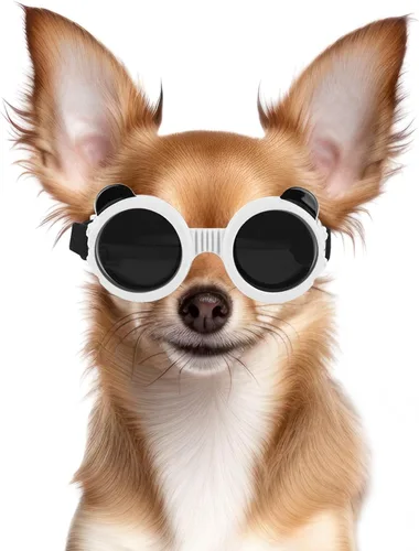 Vista 9 de Paquete de 2 gafas de sol para perros de raza mediana a grande, protección ocular anti-UV con correas ajustables, color plateado Paquete de 2