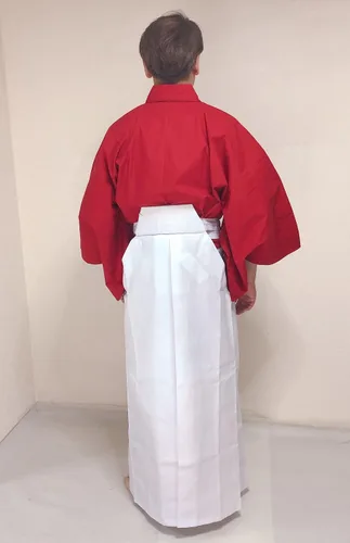 Vista 8 de Uniforme Samurái Japonés Hakama RD×WH UMA M
