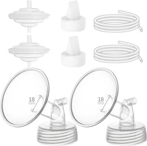 Vista 6 de Piezas de extractor de leche compatibles con Spectra S1 S2 9 Plus Motif Luna Ameda MYA Cimilre 0.866 in brida tubo protector de reflujo protector