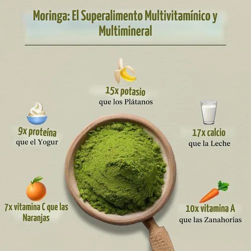 Vista 4 de Better Alt Polvo de moringa orgánico, certificado por USDA, polvo de hoja de moringa, perfecto para batidos, té, bebidas y recetas, superalimento