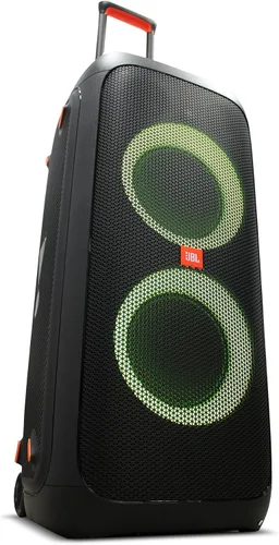 Vista 4 de JBL PartyBox 310 - Altavoz Bluetooth portátil con luces (JBLPARTYBOX310AM) + 2 cables auxiliares + paño de microfibra (paquete de 2)