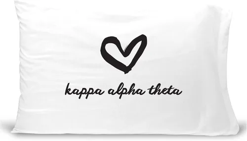 Vista 22 de sockprints Funda de almohada Alpha Chi Omega - Nombre de la hermandad con diseño de corazón. Funda de almohada 100% algodón tamaño estándar 20 x 30