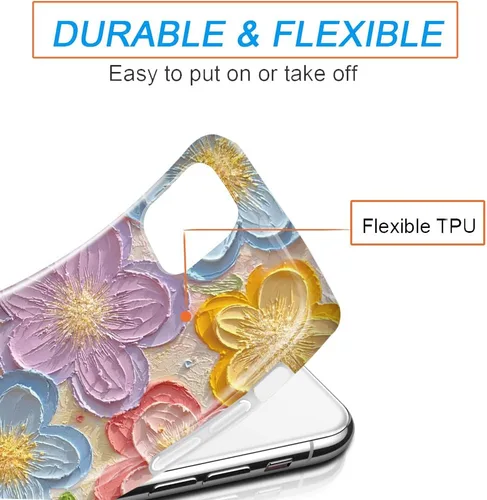 Vista 7 de luolnh Funda compatible con iPhone 11, iPhone 11 para mujer, brillante, bonita funda protectora de silicona suave para iPhone 11 (multicolor)