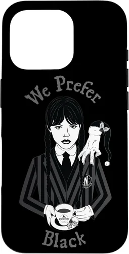 Vista 20 de iPhone 16 Wednesday We Prefer Black - Funda navideña