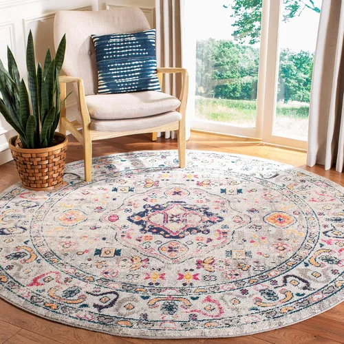 Vista 14 de SAFAVIEH Madison Collection - Alfombra de pasillo de 2 pies 2 pulgadas x 8 pies, color salvia y marfil, diseño bohemio oriental envejecido,