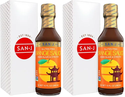 Vista 27 de San-J - Paquete variado Spice of Life - Teriyaki, salsa de naranja, szechuan, maní tailandés - Salsas de cocina sin gluten - Sin OGM - Botellas