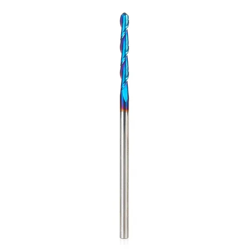 Vista 18 de Amana Tool Broca de carburo sólido con punta esférica en espiral para madera, plástico, MDF, espuma, 46384-K, 1/2 diámetro x 2-1/8 pulgadas x 1/2
