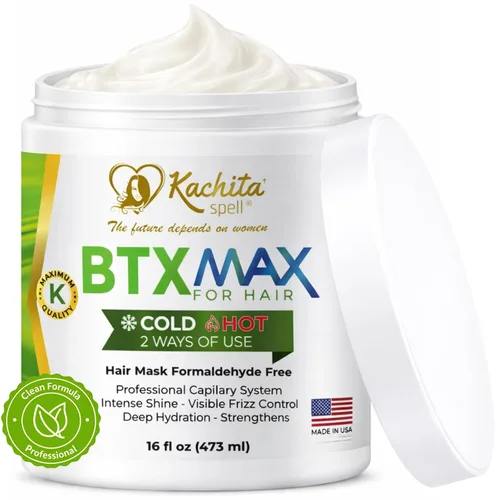 Vista 9 de Kachita Spell BTXMAX - Mascarilla para el cabello acondicionador profundo para tratamiento seco, queratina y aceite de argán para hidratación